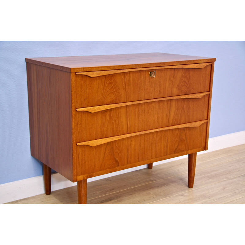 Danish vintage chest of drawers in teak, 1960s