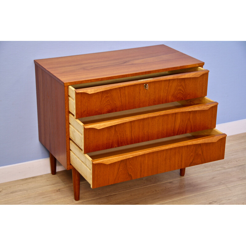 Danish vintage chest of drawers in teak, 1960s