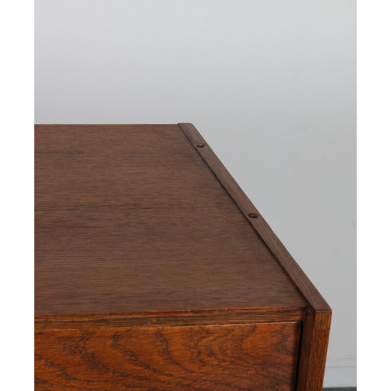Vintage dark oakwood chest of drawers by Jiri Jiroutek for Interier Praha, Czech Republic 1960