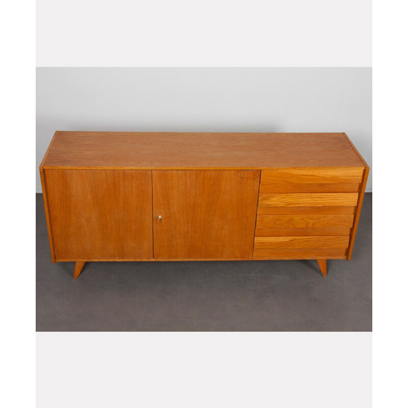 Vintage oakwood sideboard by Jiroutek for Interier Praha, 1960