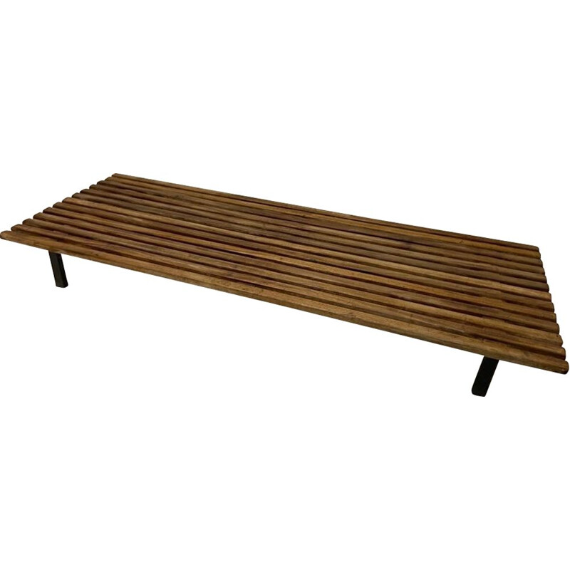 Vintage Cansado bench by Charlotte Perriand for Setph Simon, 1950