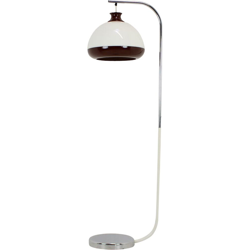 Mid-century metal floor lamp, Czechoslovakia 1970s