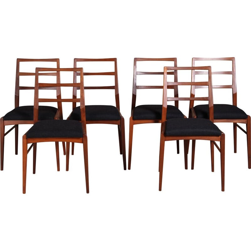 Set of 6 vintage afromosia dining chairs by Richard Hornby for Heal's, 1960s