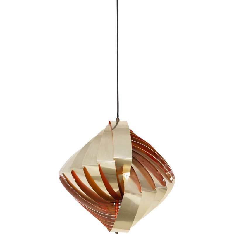 Vintage Konkylie pendant lamp by Louis Weisdorf for Lyfa, 1960