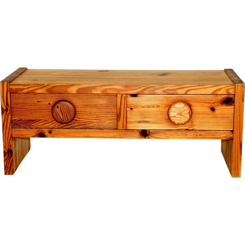 Scandinavian vintage pine chest of drawers, Sweden 1970