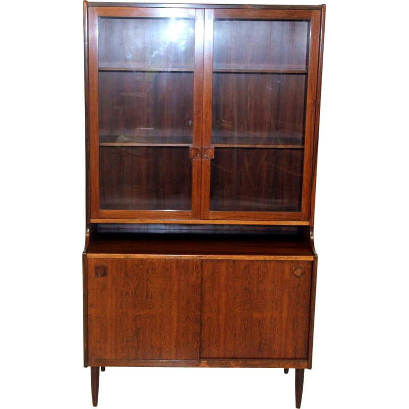 Vintage rosewood china cabinet by Farsø Møbelfabrik, Denmark 1960