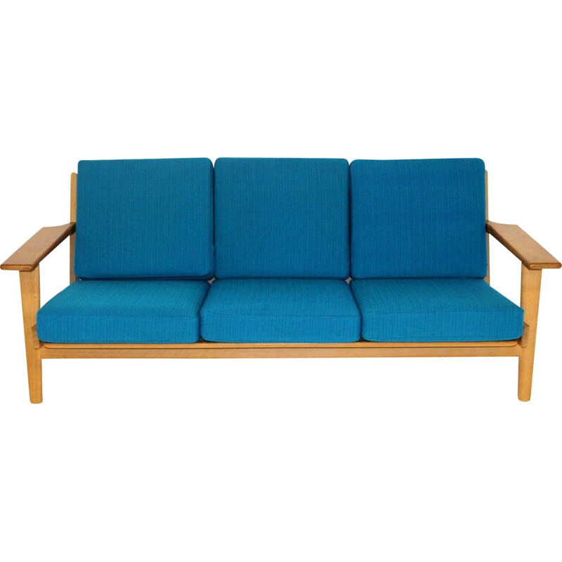 Vintage Ge-290 oakwood sofa by Hans J. Wegner for Getama, 1960