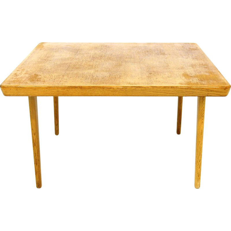 Vintage eiken salontafel, Zweden 1960