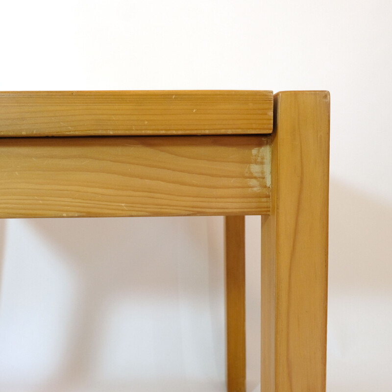 Vintage pine extension table, 1980