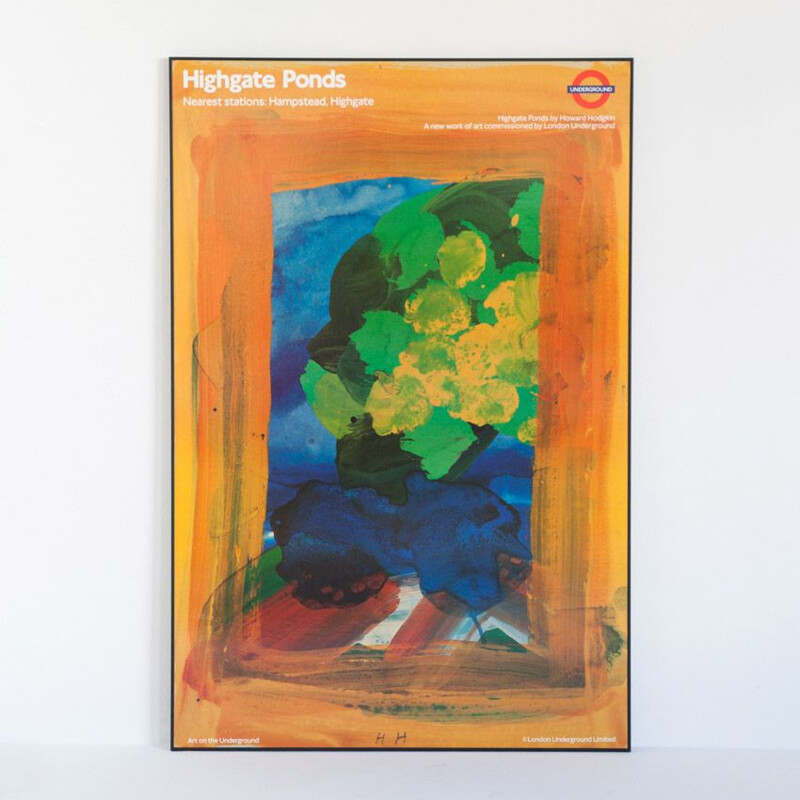 Vintage framed poster by the London Underground for Howard Hodgkin