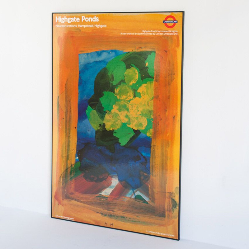 Vintage framed poster by the London Underground for Howard Hodgkin