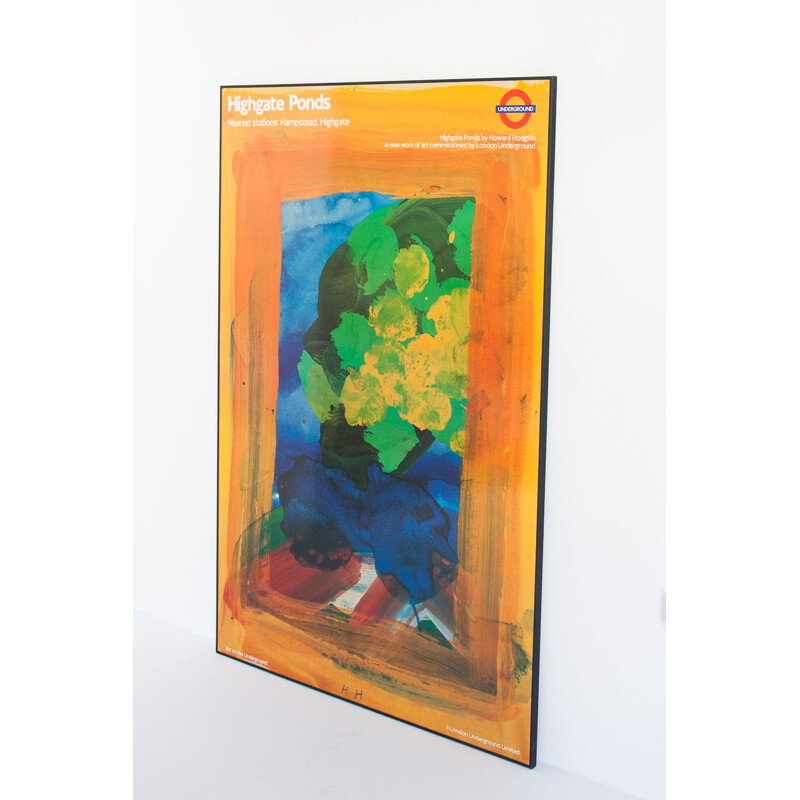 Vintage framed poster by the London Underground for Howard Hodgkin