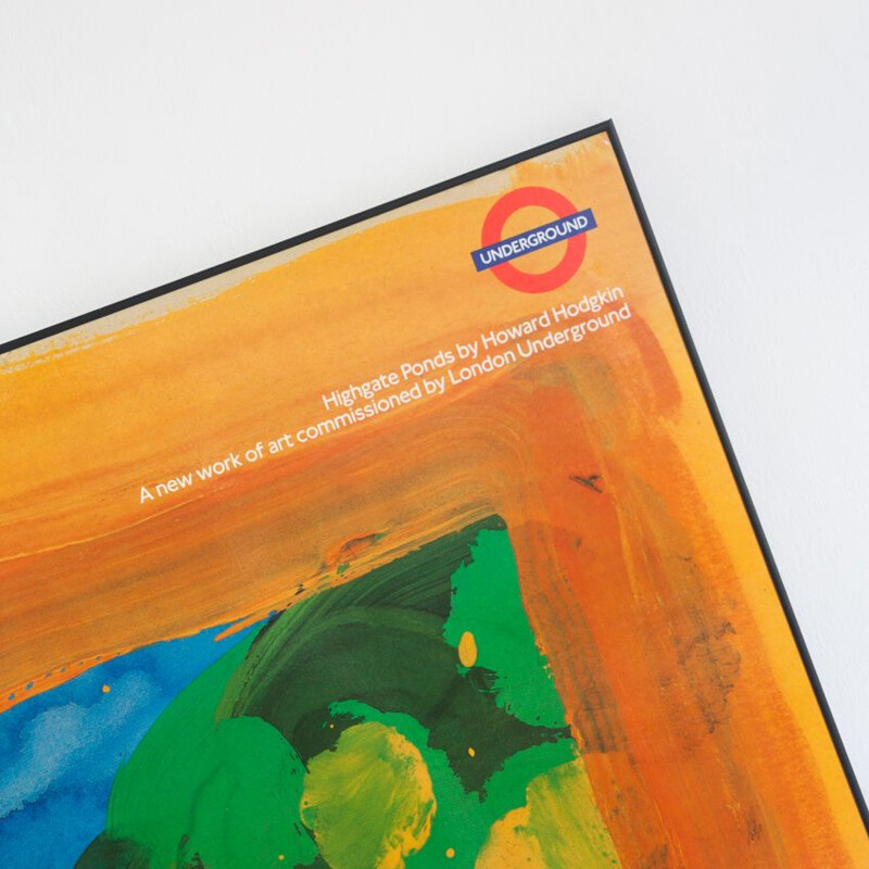 Affiche encadrée vintage par le London Underground pour Howard Hodgkin