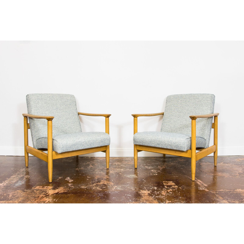 Paire de fauteuils vintage Gfm-142 par Edmund Homa, 1960