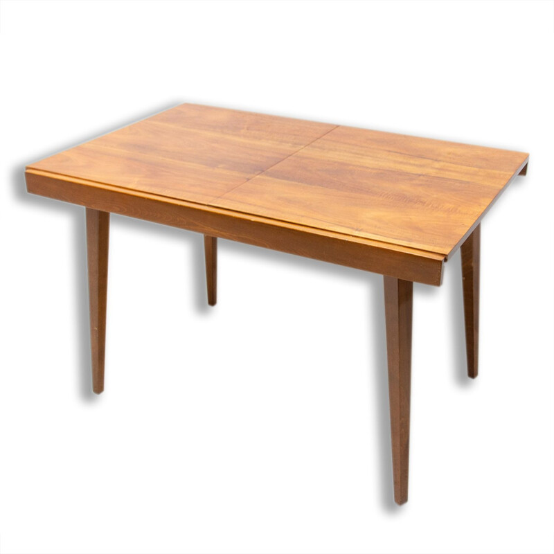 Mid century walnut folding dining table by Frantisek Jirak for Tatra, 1960s