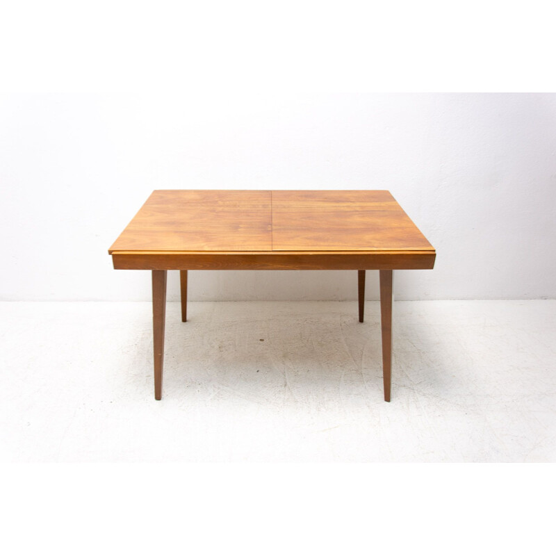 Mid century walnut folding dining table by Frantisek Jirak for Tatra, 1960s