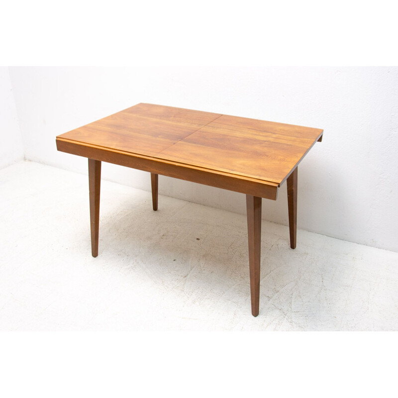 Mid century walnut folding dining table by Frantisek Jirak for Tatra, 1960s