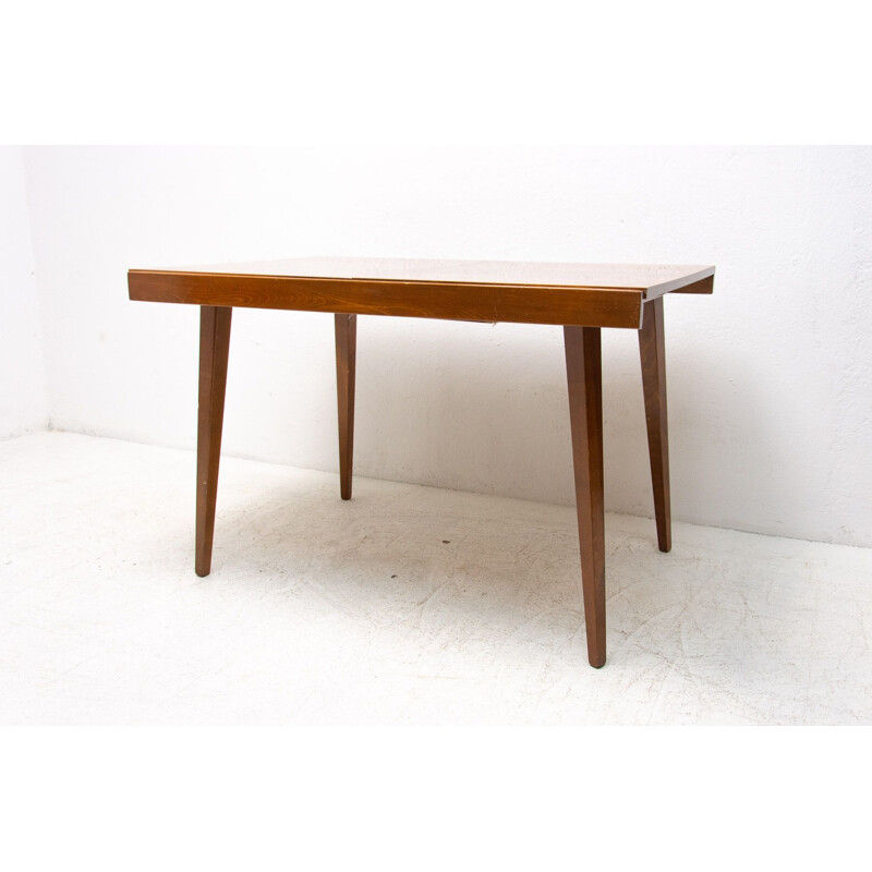 Mid century walnut folding dining table by Frantisek Jirak for Tatra, 1960s