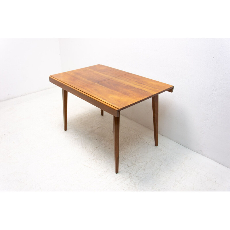 Mid century walnut folding dining table by Frantisek Jirak for Tatra, 1960s