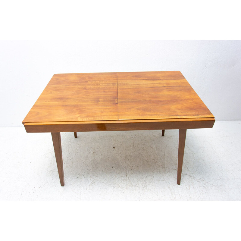 Mid century walnut folding dining table by Frantisek Jirak for Tatra, 1960s