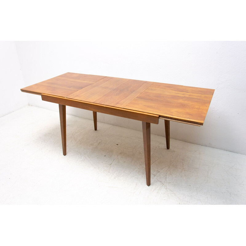 Mid century walnut folding dining table by Frantisek Jirak for Tatra, 1960s