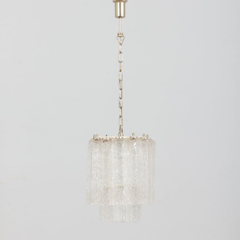 Vintage venini chandelier in hand-blown glass, Italy 1960