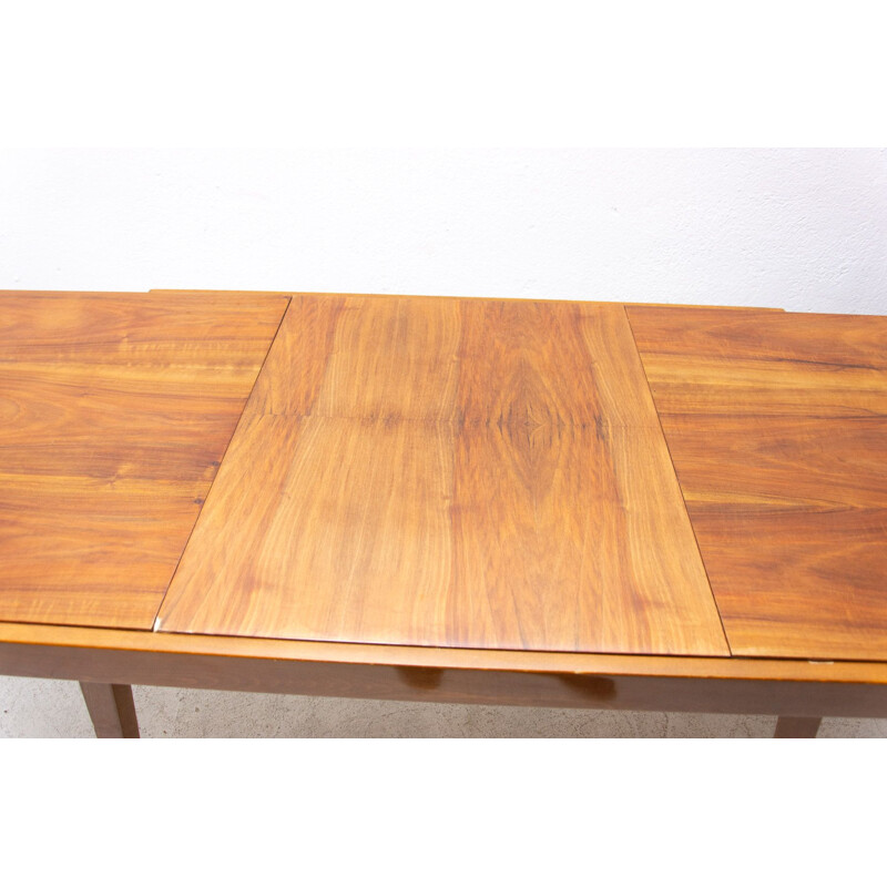 Mid century walnut folding dining table by Frantisek Jirak for Tatra, 1960s