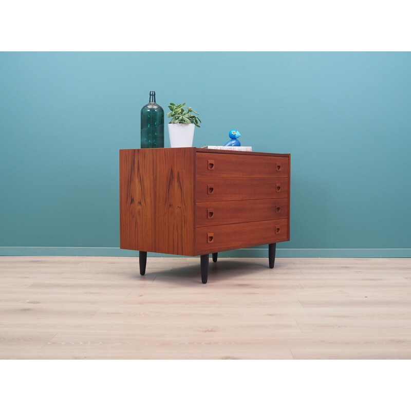 Teak vintage chest of drawers, Denmark 1970s