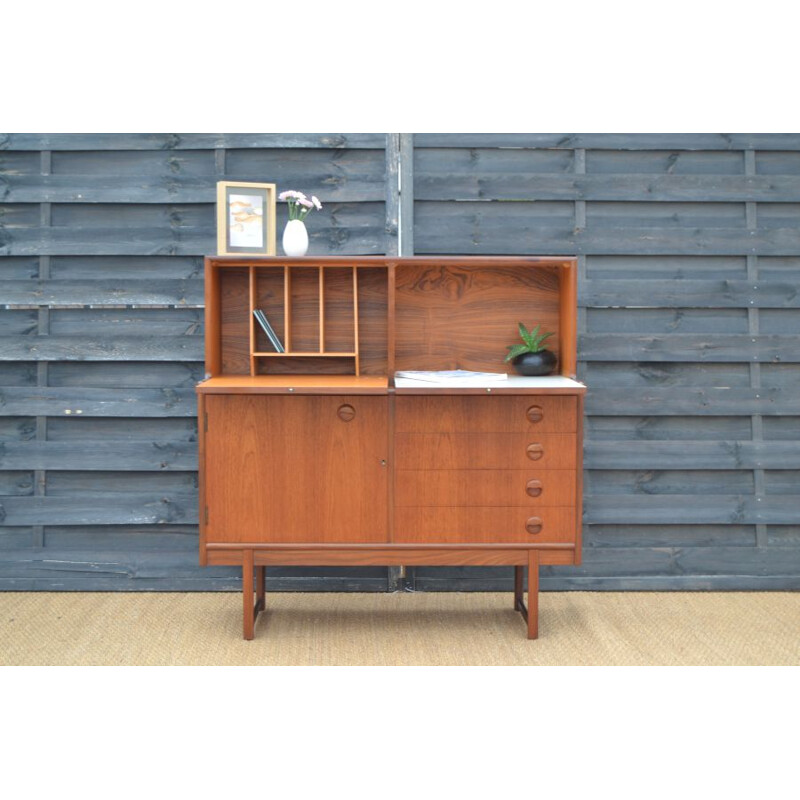 Vintage Danish teak secretary