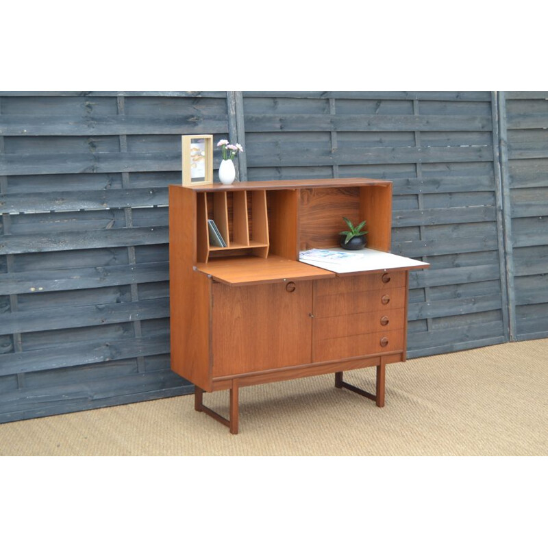 Vintage Danish teak secretary