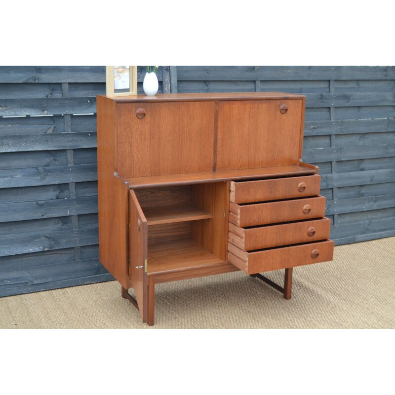 Vintage Danish teak secretary