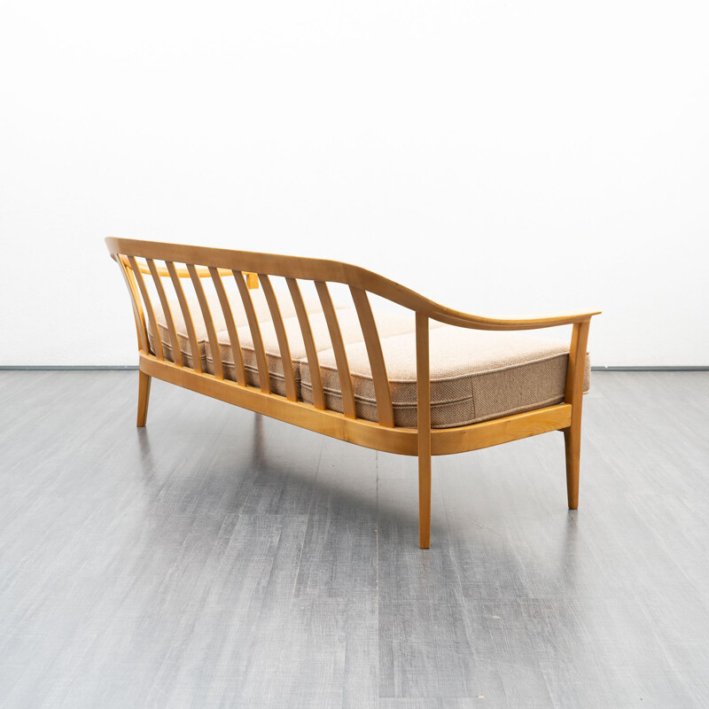 Vintage cherrywood sofa by Wilhelm Knoll, Germany 1960s