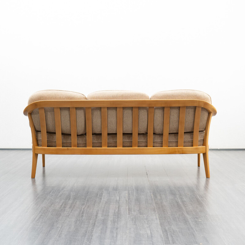 Vintage cherrywood sofa by Wilhelm Knoll, Germany 1960s