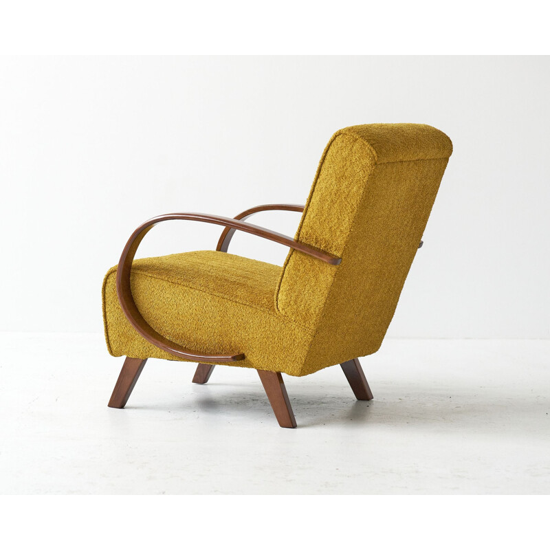 Vintage armchair by Jindřich Halabala, Czechoslovakia 1930s