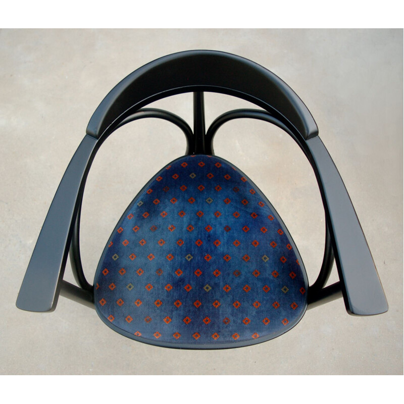 Ensemble de 8 chaises Art Nouveau vintage avec accoudoirs par Thonet
