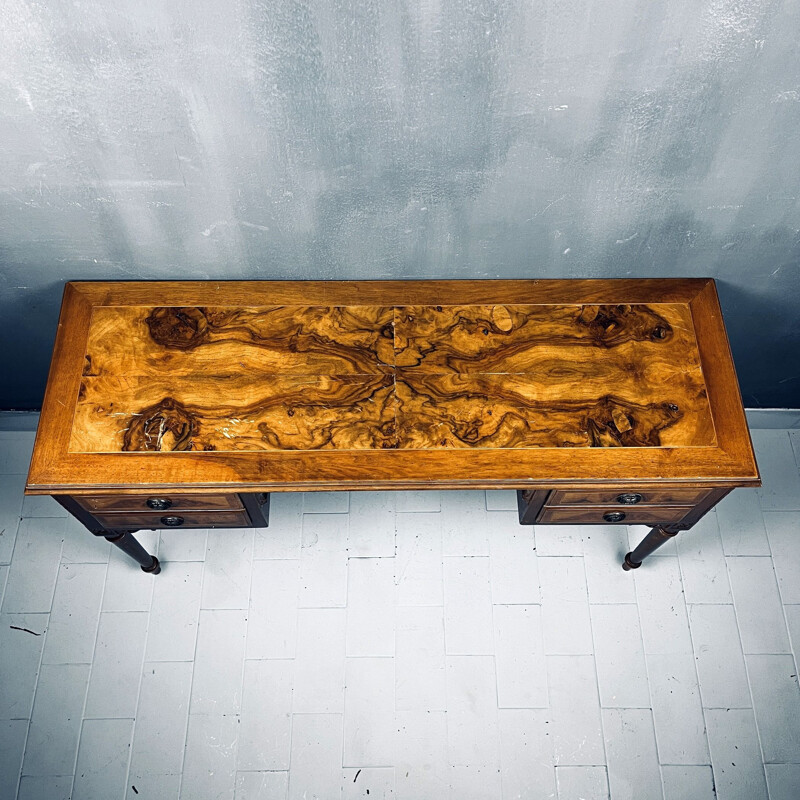 Vintage wood desk, Italy 1950s