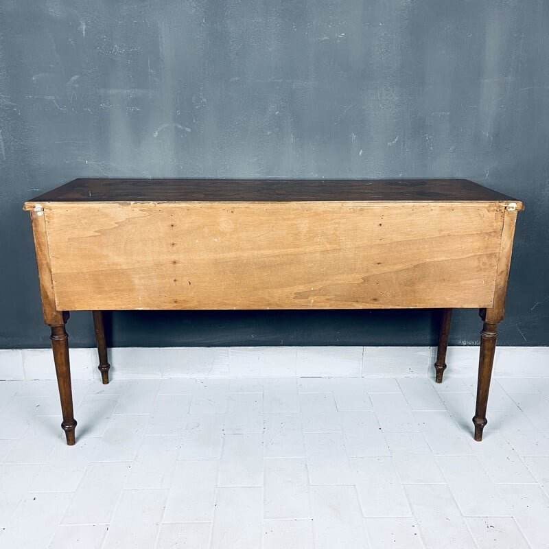 Vintage wood desk, Italy 1950s