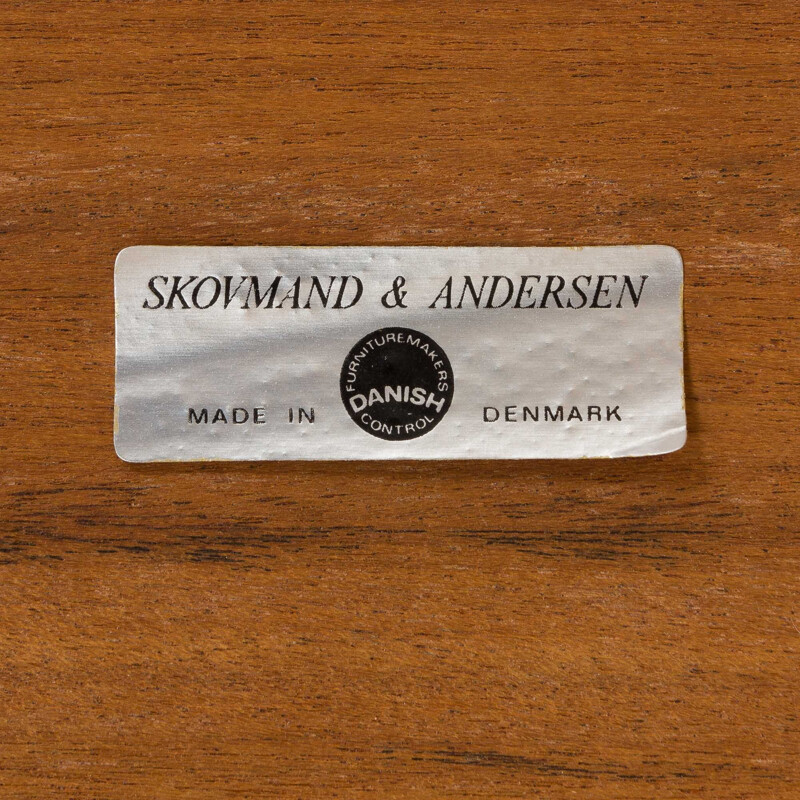 Table ronde à rallonge vintage danois en palissandre par Skovmand et Andersen, 1960