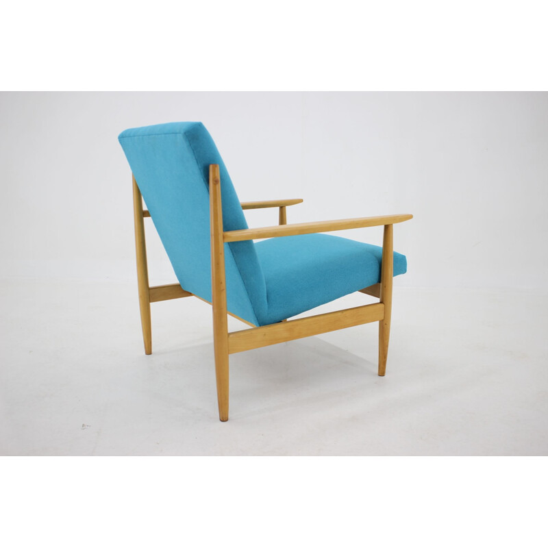 Vintage beechwood armchair by Ton, Czechoslovakia 1970s