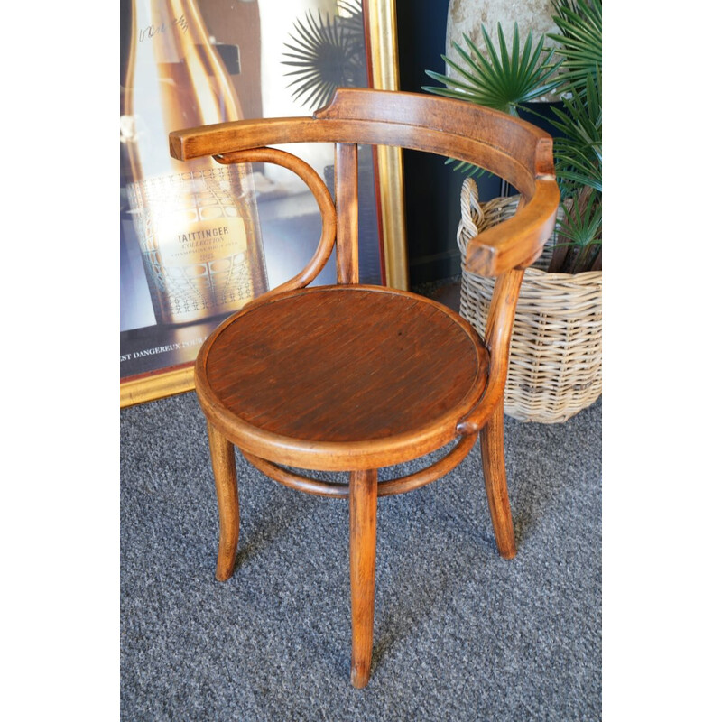Vintage Thonet 233 stoel van gebogen hout, 1985