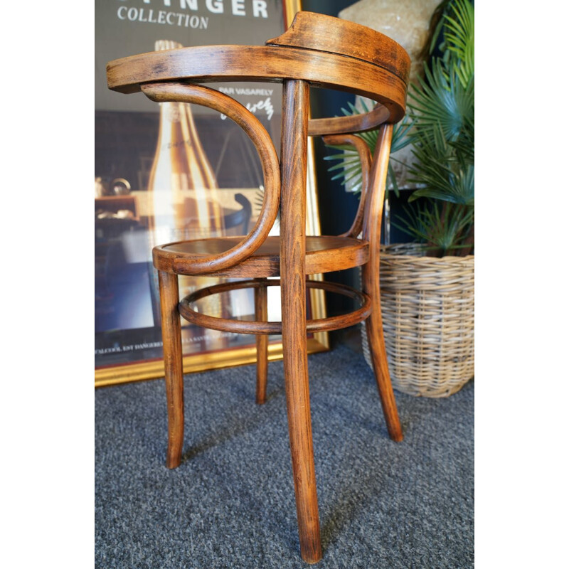 Vintage Thonet 233 bentwood dining chair, 1985