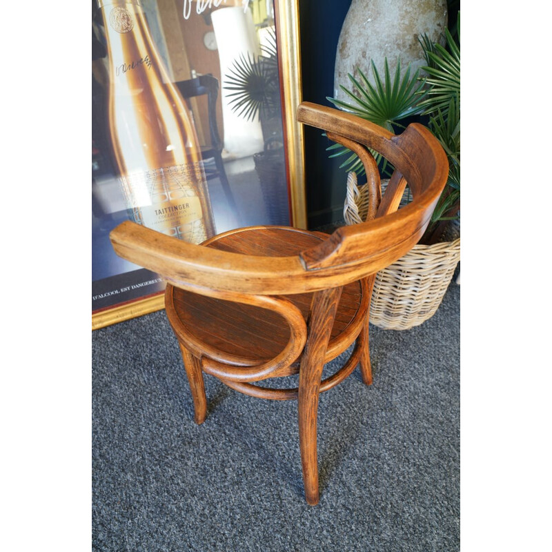Thonet 233 Vintage-Stuhl aus gebogenem Holz, 1985