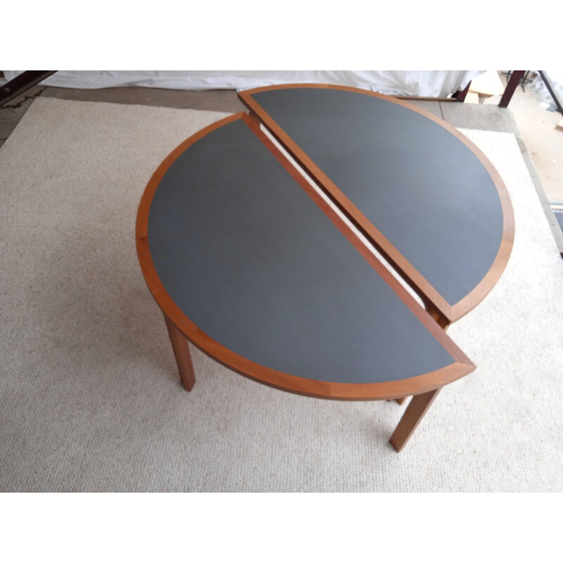 Pair of vintage circular tables by Thygessen and Sorensen, 1974