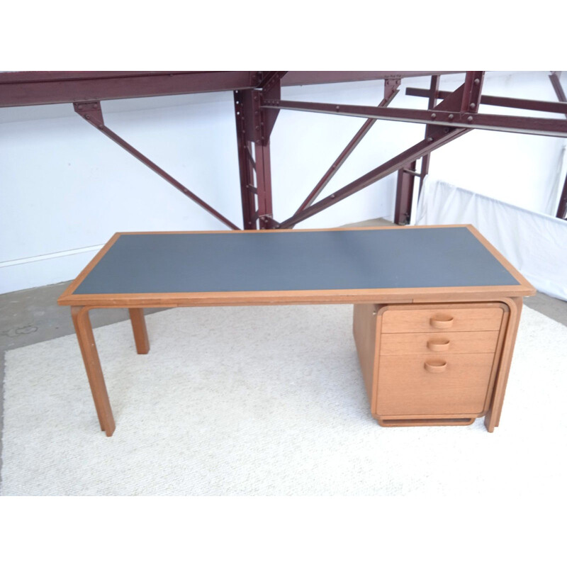 Vintage mahogany desk by Thygessen & Sorensen, 1980