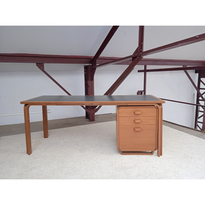 Vintage mahogany desk by Thygessen & Sorensen, 1980