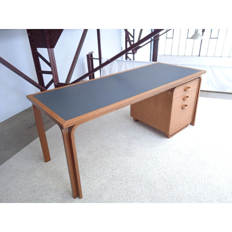 Vintage mahogany desk by Thygessen & Sorensen, 1980