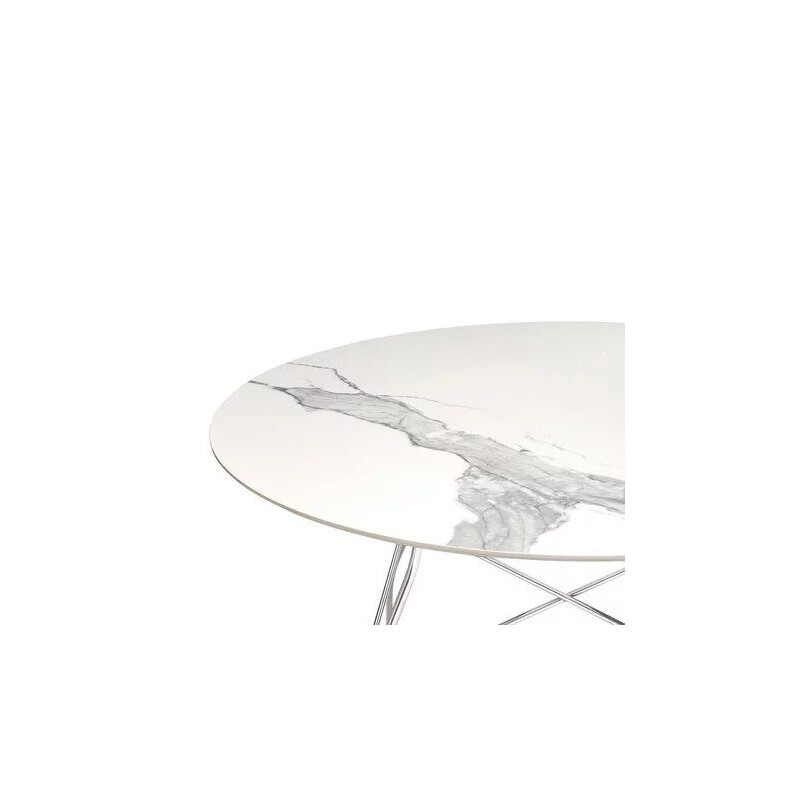 Glossy vintage round table by Antonio Citterio and Olivier Löw for Kartell, 2020
