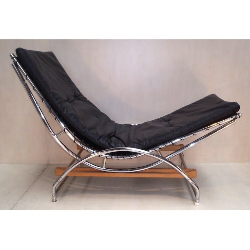 Vintage lounge chair, Lennart AHLBERG - 1980s