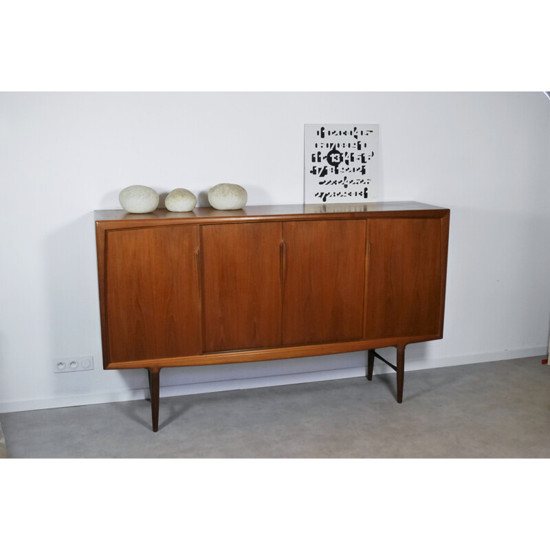 Credenza scandinava vintage in teak di Gunni Omann, 1960