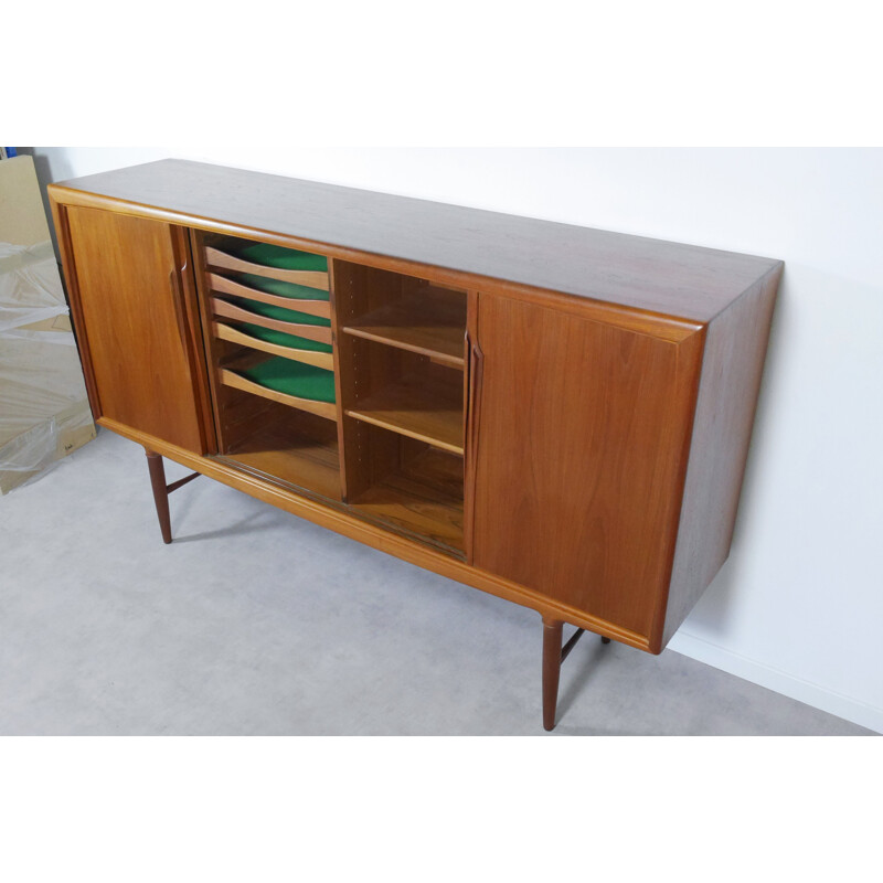 Scandinavisch vintage teak dressoir van Gunni Omann, 1960